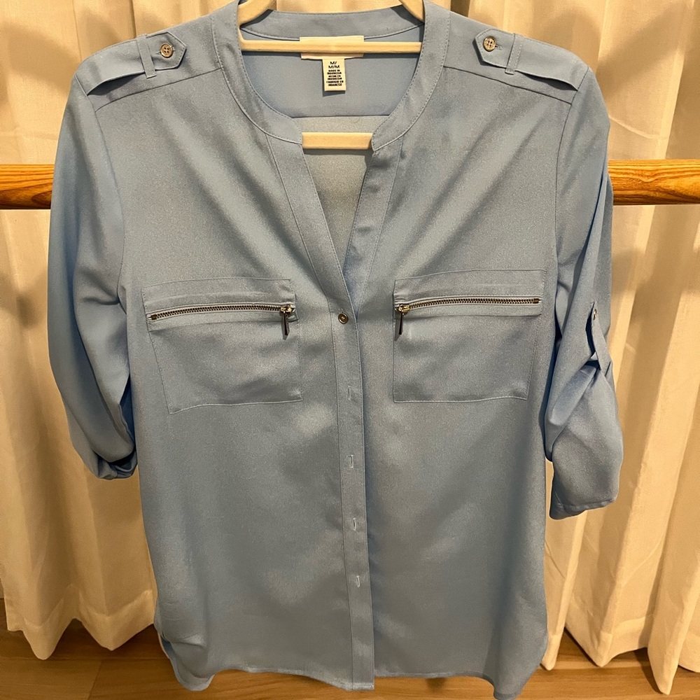 CALVIN KLEIN Baby Blue Top